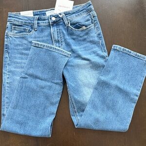 Classic Blue Straight Leg Jeans for Women